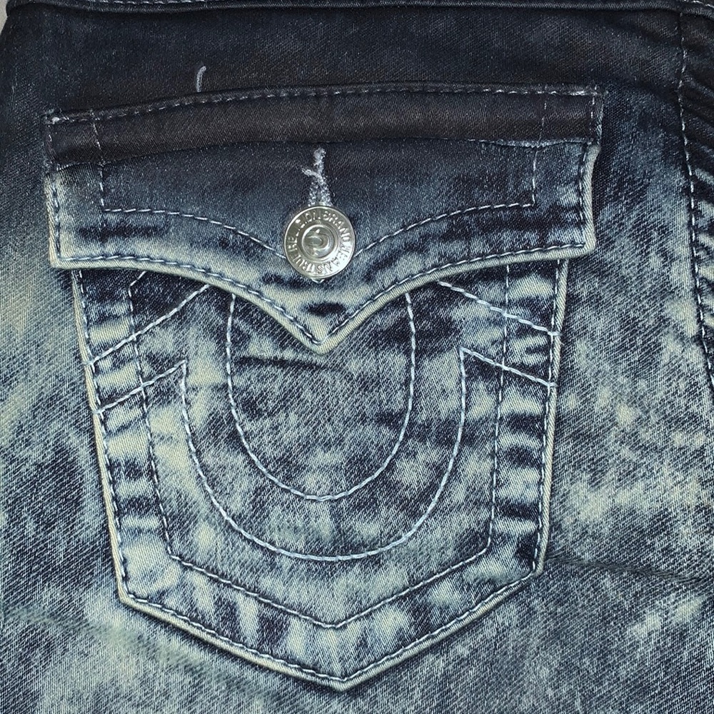 True religion tyedye denim straight leg pants!